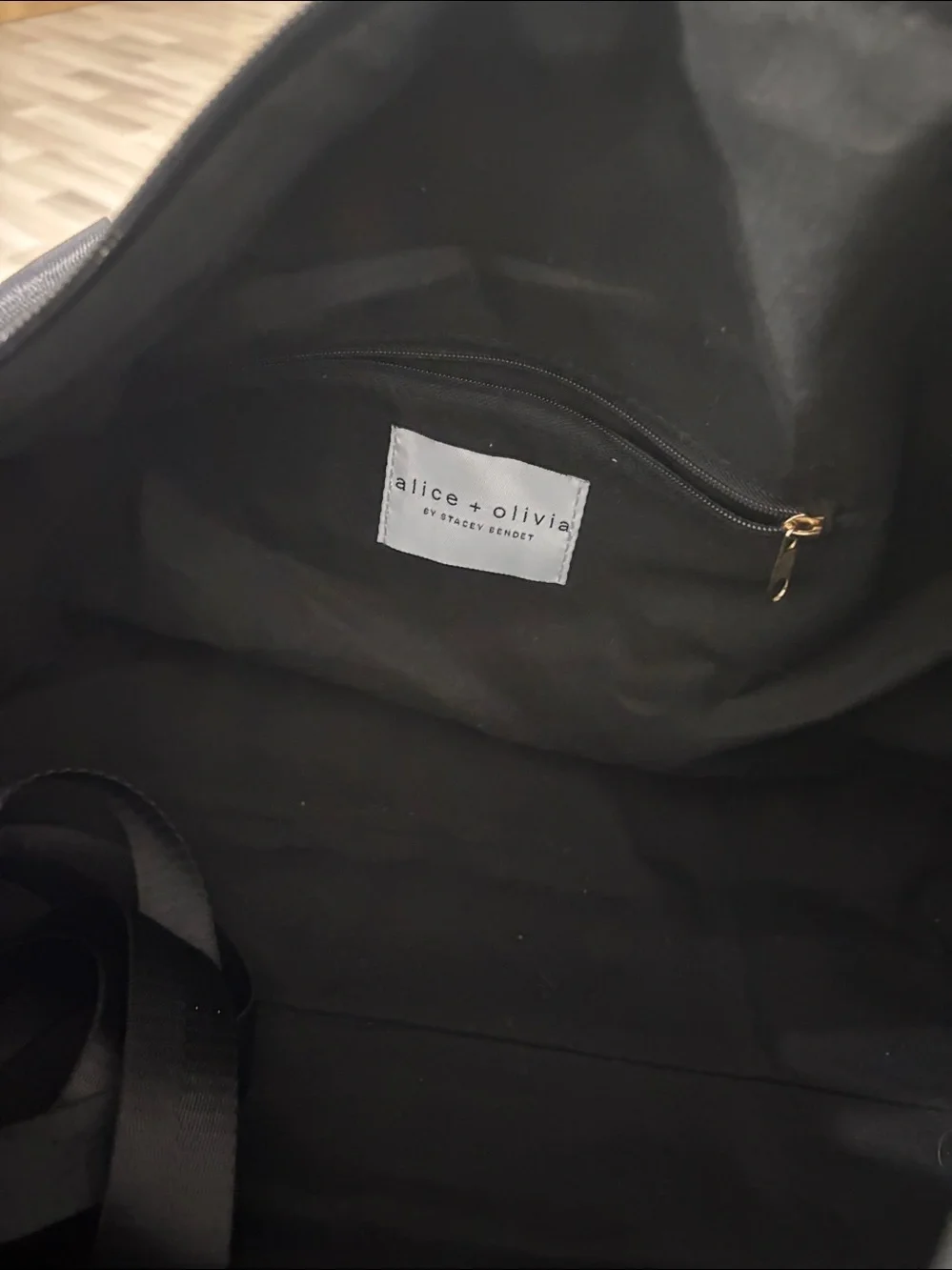 Alice + Olivia By Stacey Bendet  Positano Striped Travel Duffle Weekend Bag NWOT